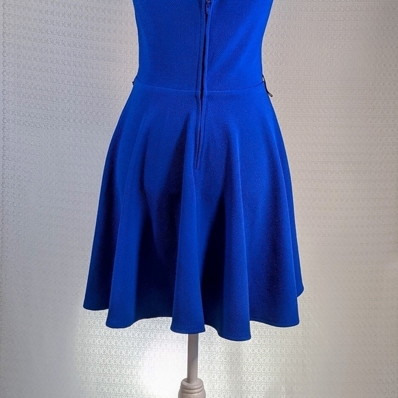 Blue Rockabilly Flowy Mini Dress - Picture 6 of 6